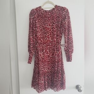 LK Bennett Damiell Animal Print dress US4